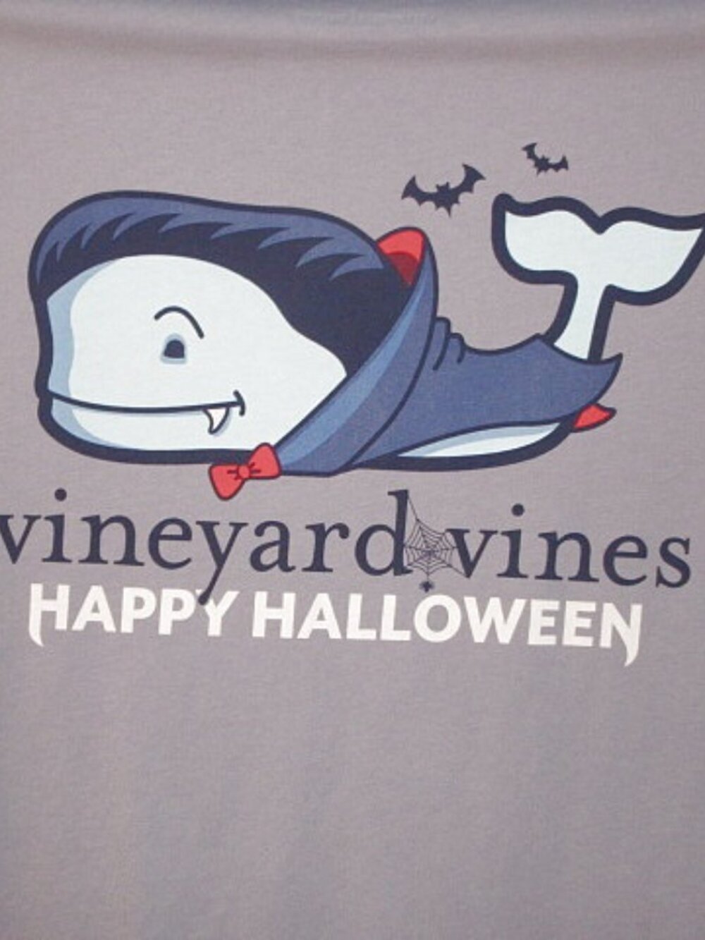 Vineyard Vines Halloween T-Shirt Mens M Vampire Whale Long Sleeves Whimsy Holida - Picture 3 of 7